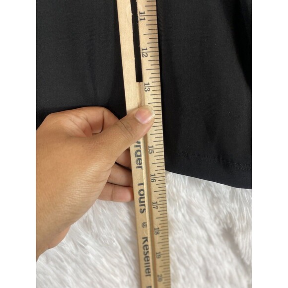 Perceptions New York Women’s Sweater Size 12 BlACK Cover Up 3/4 Sleeves - Picture 5 of 8